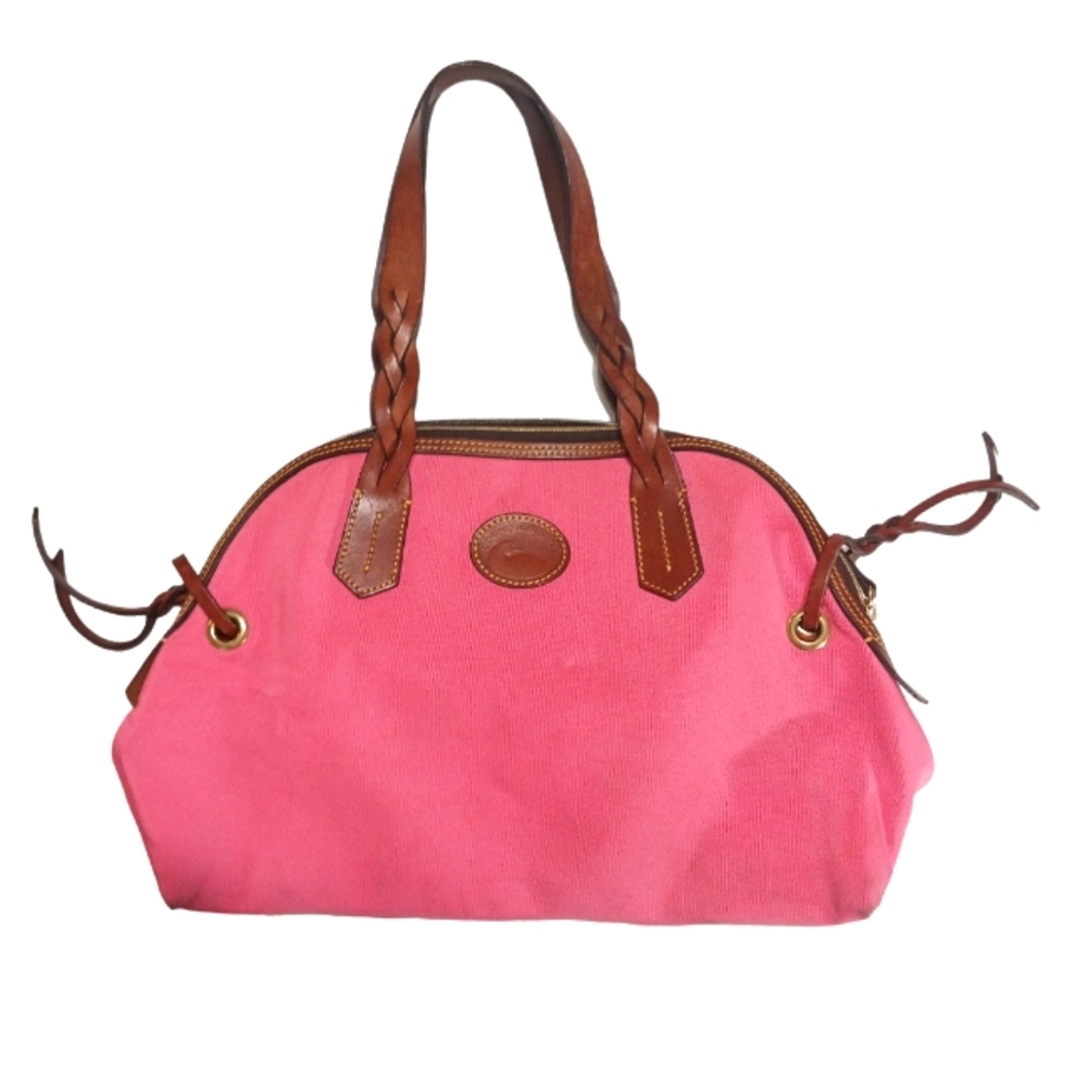 Dooney & Bourke Pink Canvas   Shoulder Bag Purse